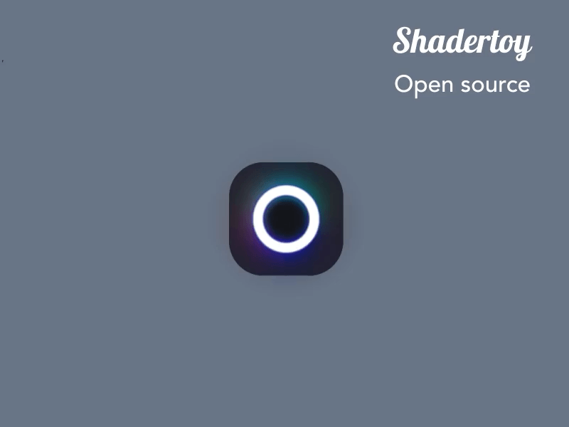 Matt Dayton's Icon Animation in Shadertoy animation blur colorful gradient icon