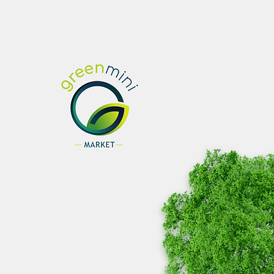 Greenmini Market Logo app branding growth icon logo minimal procreateapp typography vector web