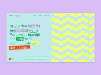 MadBand® Event Studio brand identity branding design website