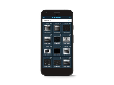 Grundig Catalog design ui user experience user interface design ux