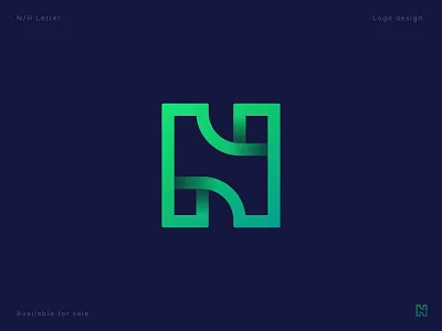 N/H Letter Mark Monogram Minimalist Modern Logo Design- H N Logo a b c d e f g h i j k l m n app icon best logo designer in dribbble brand identity branding gradient h logo lettering lettermark logo mark logo trends 2021 logodesign modern logo modern logo design modern logo design 2021 monogram logo n h letter logo n logo o p q r s t u v w x y z simple