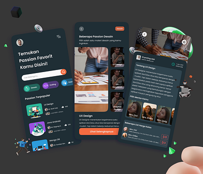 SkillKuy.id - Pencari mentor App app design designer mentor mentoring mentors mentorship mobile app mobile app design mobile design passion skill ui uidesign ux uxdesign
