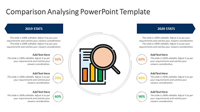 Comparison Analysing PowerPoint Template comparison comparison chart data analysis data visulization design powerpoint presentation powerpoint templates presentation design