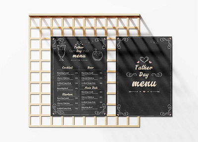 Father Day Menu Design Templates branding design illustration logo vector