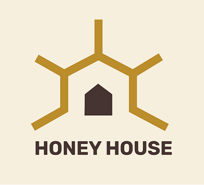 Honey House - Logo design branding design designer graphic graphicdesign home home logo honey honey logo honeybee honeycomb house logo logo design logodesign logodesigner