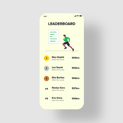 Leaderboard #DailyUI adobexd app design designer minimal ui uidesign uiux uiuxdesign ux