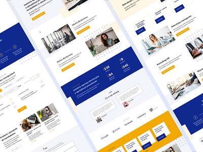 Recruitment agency design landing page design ui ux web