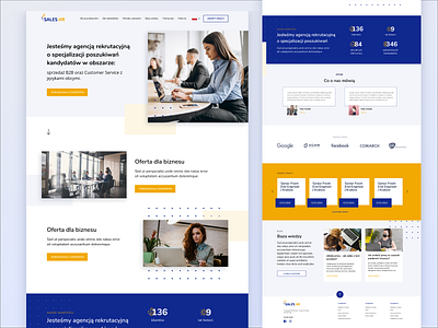 Recruitment agency design landing page design ui ux web