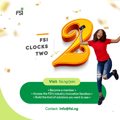 FSI Anniversary 2 years animation branding celebration design fsi graphic design illustration logo motion graphics ui ux vector