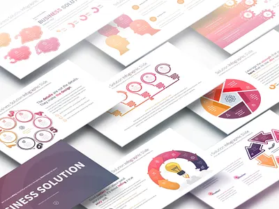 Business Solution - PowerPoint Infographics Slides biz business corporate digitalmarketing entrepreneurship function idea increase management marketing mindset mission moneymaking planning professional solution solved strategy success system