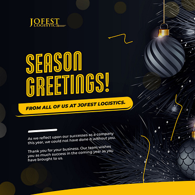 Jofest Logistics animation branding christmas design graphic design illustration logo motion graphics season social ui ux vector