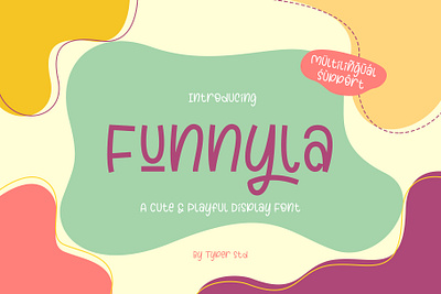 Funnyla - Playful Display Font branding font font awesome font design graphicdesign productdesign typography