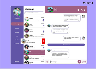 Daily UI 013 : Direct Messaging apps challenge daily 100 challenge daily ui dailyui design app design inspiration messaging ui ux design uidesign user interface design web design
