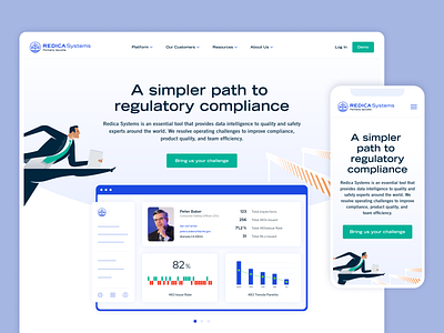 Redica Systems charts dashboad design illustration minimal mobile ui user experience ux webdesign website