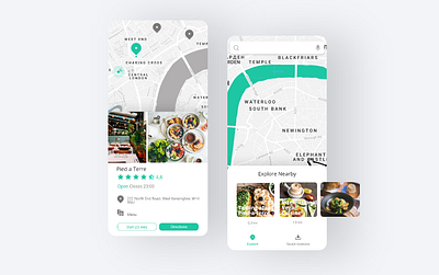 App that finds food for vegans within a specific area app app design figma minimal ui design vegan vegan food veganism