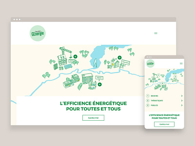 GE-ENERGIE - Layout UI clean color geenergie geneva iconography illustration swiss switzerland ui ux webdesign