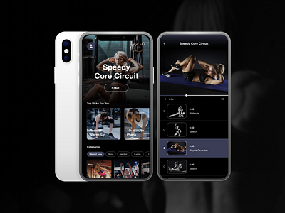 Fitness App app challenge dailyuichallenge design fitness fitness app fitness club health home mobile mobile app design stretch training ui ux yoga