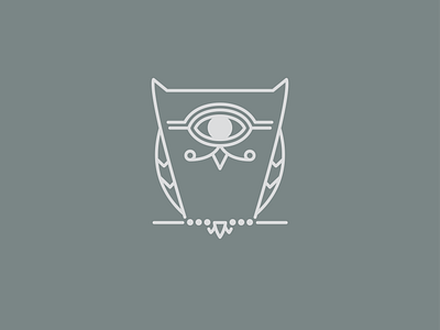Owl Logo animal bird brand identity branding design eye graphic design illustration line logo monster mustache owl vector visual design wings