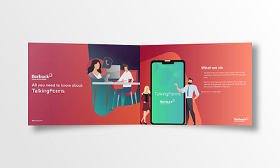 Barback Brochure book branding brochure design flat gradient illustration landing logo minimal typography