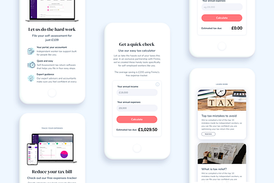 Tax Calculator Tool app brand design finance fintech fintech app minimal tax typography ui ux web