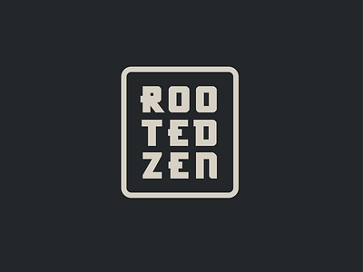 Rooted Zen Alternative Logotype branding design graphic design illustrator logo logotype typography vector visual design zen