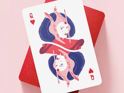 Padmé, Queen of Naboo 2d deck of cards illustration natalie portman padmé amidala playing cards portrait procreate queen of hearts queen of naboo senator star wars the phantom menace