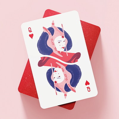 Padmé, Queen of Naboo 2d deck of cards illustration natalie portman padmé amidala playing cards portrait procreate queen of hearts queen of naboo senator star wars the phantom menace