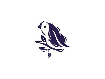 Feather bird bird branch brand branding design elegant feather illustration leaf logo logo design logo mark logotype mark minimalism minimalistic modern nature sign