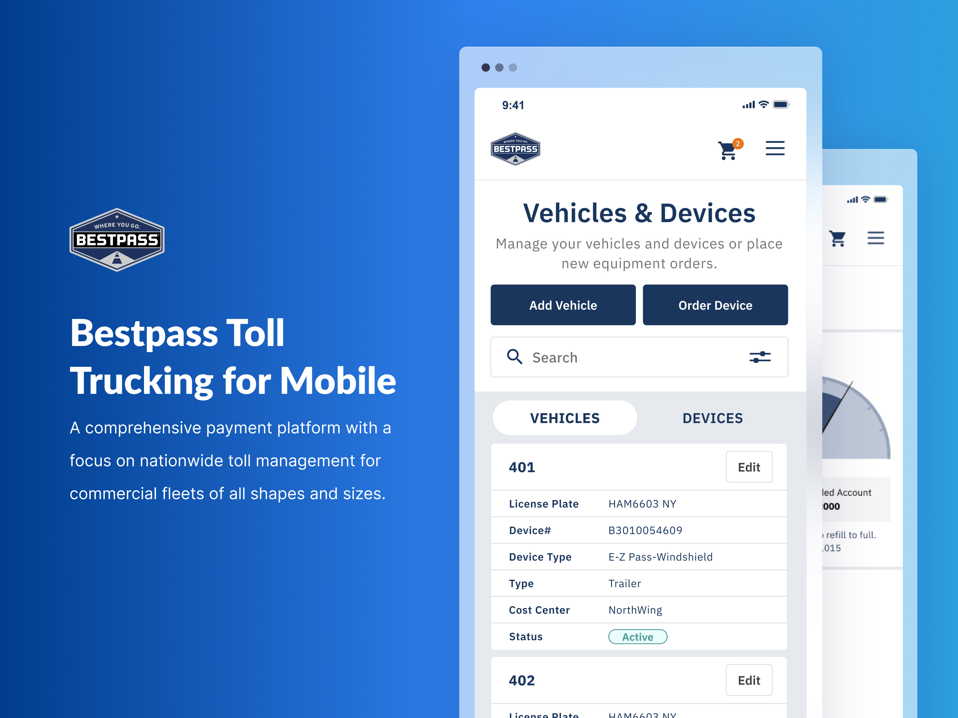 Bestpass Mobile App app app design branding dashboard devices logistics management system mobile app orders platfrom product design toll device toll road toll trucking transportation ui ux vehicles violations