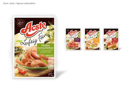 Food label: Aoste branding design fmcg food label packaging