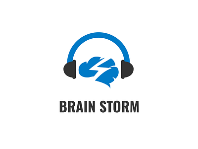 Brain Storm Logo Concept band brain brainstorm logo logo design music