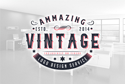 I will do a retro vintage logo or monogram design graphic design logo logo design redesign retro vector vintage logo