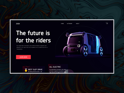 ZOOX Homepage Redesign web uiux landing page ui ux