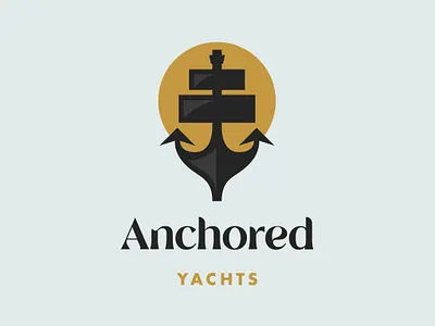 Anchored Yachts Logo anchor anchor logo boat boat logo brand branding daily logo challenge graphic design graphics illustrator logo logos nautical nautical branding nautical logo sailing sailing logo yacht yacht logo