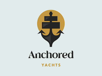Anchored Yachts Logo anchor anchor logo boat boat logo brand branding daily logo challenge graphic design graphics illustrator logo logos nautical nautical branding nautical logo sailing sailing logo yacht yacht logo