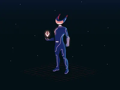 Design Concept for Web3 client branding design graphic design illustration nimblebot robot vector