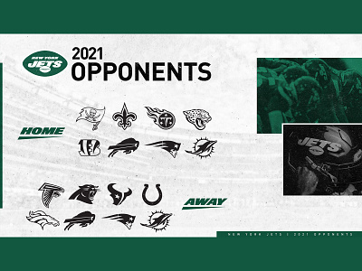 2021 Opponents creative football jets new york new york city new york jets nyc social media typography