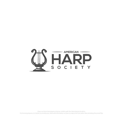 American Harp Society branding coreldraw creative creative design design designer digital signture illustration illustrator logo logo animation logo design logo design branding logo designer logo mark logodesign logos logotype photoshop viveklogodesign