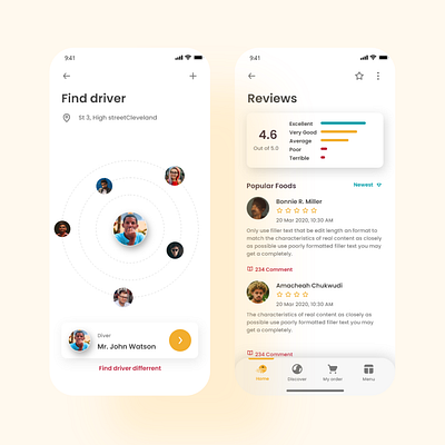 Food delivery app design(screen 3) app app design food app ui ui ux uidesign