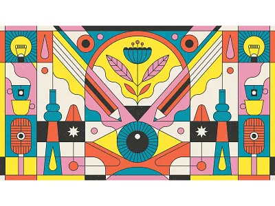 Harvard Business Review design editorial flat graphic icon illustration retro texture vector vintage