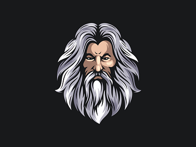 Wizard design inspiration beard brand branding character designs esport esports games icon ilustrator logo mascot masculine sports wizard zeus