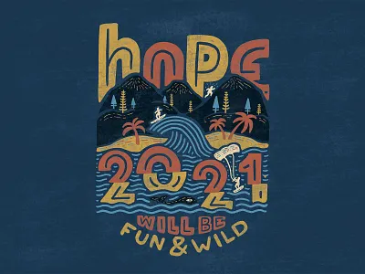 Artwork Happy New Fun & Wild year 2021 artwork handlettering handmade illustration lettering outdoor procreate typogaphy