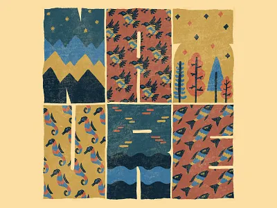 Handlettering Patchwork Nature artwork handlettering handmade lettering letters nature outdoor procreate typogaphy