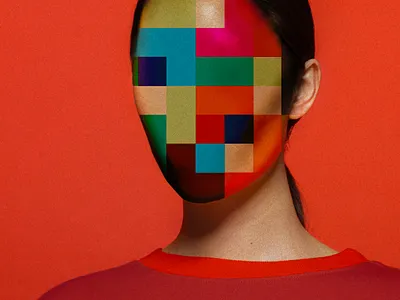 Enigmatica art colors cover enigma face girl illustration mood pattern photoshop poster red woman