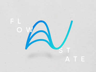 Flow State Brand Icon brand floating flow icon logo minimal state