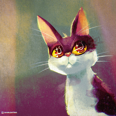 Kitty. 🐱 cat cute illustration kitty ohvalentino procreate