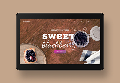 Online shop Sweet blackberry design figma landingpage ui user interface ux webdesign webdesigner website website design