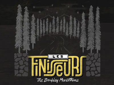 Lettering The Barkley Marathons artwork handlettering handmade illustration letters trail typo typography ultratrail
