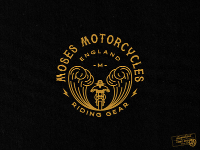 Logo Design for Moses Motorcycles apparel biker brand branding clothing creative design england gear graphic design illustrator logo moses motorcycle motorcycles rider riding streetwear vector vintage