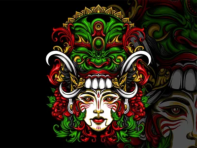 Kundalini bali balinese character culture design illustration kundalini merch design merchandise tshirtdesign